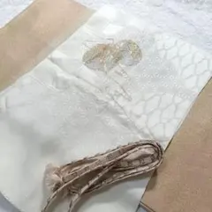 Lulu65 帯揚げ 帯締め 2点 白 雪輪 フォーマル
