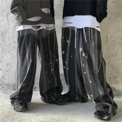 XLサイズ 原宿系 かっこいい　ファッション シンプルメンズパンツ 男女兼用