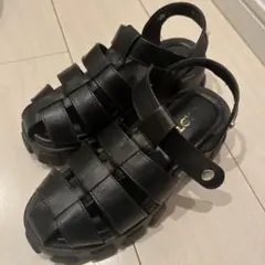 ALGY サンダル 厚底 ブラックのサムネイル