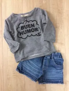 グローバルワーク トップス デニムショートパンツ