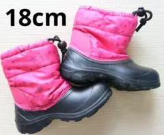イグニオ 18cm 女の子 軽量 内ボア スノーブーツ ウィンター ピンク