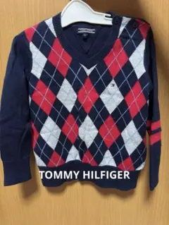 TOMMY HILFIGER ダイヤモンド柄セーター 92
