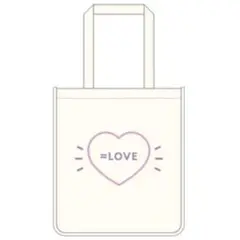 =LOVE イコールラブ スクエアトートバッグ ナチュラル イコラブ グッズ