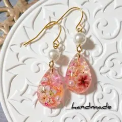 ≪340 ピンク≫レジンピアス 400円 - メルカリ