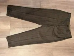 ユナイテッドアローズグリーンレーベル　ブラウンチェックスラックス