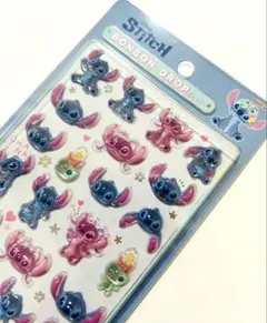 【新品未使用】 スティッチ ボンボンドロップシール ディズニー 正規品 シール
