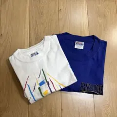 【90s〜】USA製　Hanes tシャツ　2枚セット　ヴィンテージ　アメ製