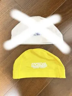 セントラルスポーツ　黄色水泳帽子L