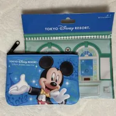 東京ディズニーリゾート　パークチケット柄　ポーチ　ミッキー ランダム