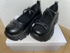 GRL 厚底クロスストラップリボンシューズ