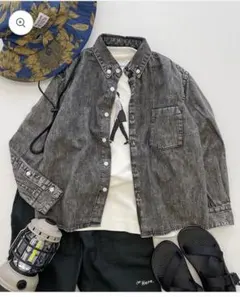 美品早い者勝ち‼︎ARCH&LINE オーガニックコットン ブリーチデニム シャツ