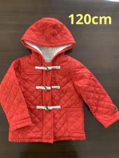 キッズ　キルティングコート　アウター　裏地ボア　防寒　120cm