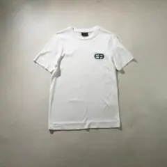 EMPORIO ARMANI ロゴ刺繍 ホワイト Tシャツ /BZ2