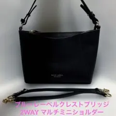 美品 ブルーレーベルクレストブリッジ 2WAY マルチミニショルダー　ブラックのサムネイル