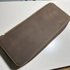 アルすけ様専用【値下げ箱付き！】バハギアブラウンラウンドジップペン