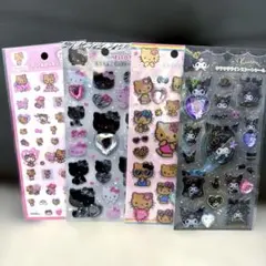 【正規品】サンリオ　キラキララインストーンシール　キティ　クロミ sanrio