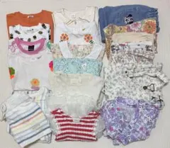 女の子 90cm おまとめ20点♡可愛いトップス・ワンピ・ボトム入り