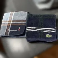 タオルハンカチ２枚　２回程仕様＋お洗濯しています。