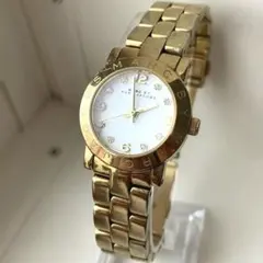 Marc by Marc Jacobs クリスタル付き　ゴールド腕時計　稼働品