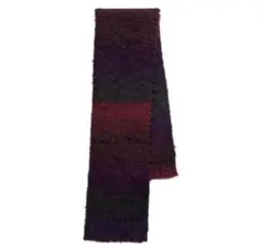 【美品】2PLAN カラフルグラデーションマフラー レッド