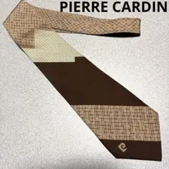 PIERRE CARDIN ネクタイ　シルク　ヴィンテージ　ブラウン