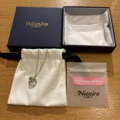 Nicoiro ダブルリング ネックレス シルバーカラー