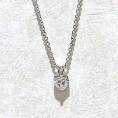 【新品】ネックレス ハート型ペンダント ジルコニア アクセサリー