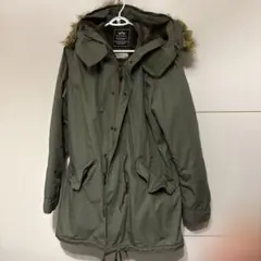 ALPHA INDUSTRIES モッズコート カーキ LARGEのサムネイル
