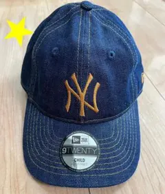 美品★NEW ERA 9TWENTY ニューエラ デニムキャップ 子供用 キッズ