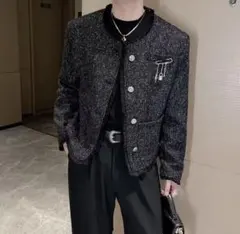 【即購入OK‼️】新品未使用 ツイード風ジャケット ホスト メン地下 韓国