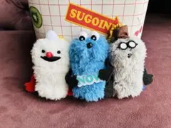 パペットスンスンフィンガーマスコット　スンスン＆ノンノン＆ゾンゾン３種セット