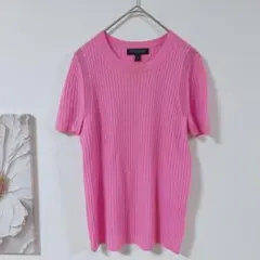 バナナリパブリック　BANANA REPUBLIC 半袖ニット S　ピンク