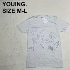 【新品未使用】ユイン　プリントTシャツ 英字　シンプル　カジュアル（510）