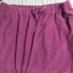 パープル ロングスカート ゴムウエスト　大きいサイズ　ニッセン