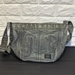 ポーター　デニム グレー ショルダーバッグ