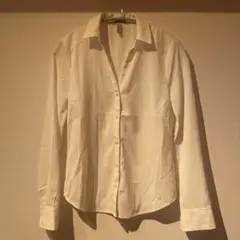 H&M ホワイト 長袖シャツ EUR 32 / UK 4