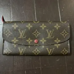 ルイヴィトン モノグラム エミリー 赤ルージュ長財布