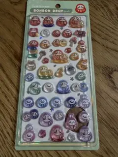 正規品　ボンボンドロップシール 新作 和柄 だるま