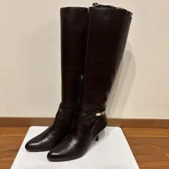 【極美品】COACH コーチ ロングブーツ FANTASIA ダークブラウン
