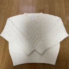 ROPÉ PICNIC アイボリー ケーブルニット 40