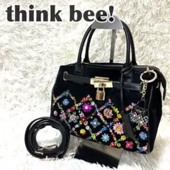 ☆新品未使用☆ ThinkBee! エジンバラブルー ミニトートバッグ 2way 