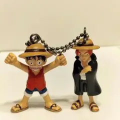 初期ワンピース ワンピースイング 2点セットキーホルダー　ルフィ　シャンクス