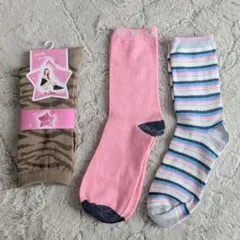 レディース 靴下 ソックス 3足セット 22-24cm