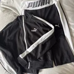PUMA ジャージセット ブラック/ホワイト