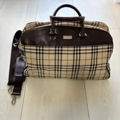 BURBERRY チェック柄 ボストンバッグ