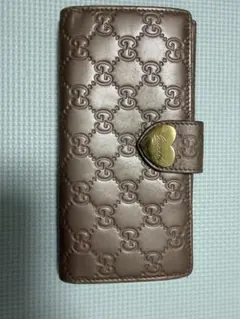 GUCCI グッチ シマ 長財布 ハート金具 - メルカリ