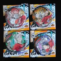 ハイキュー!!　コレクション缶バッジ　孤爪研磨　山本猛虎　福永招平　灰羽リエーフ