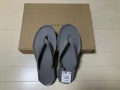 ZARA メンズ ビーチサンダル グレー サイズ43のサムネイル
