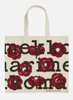 新品未開封　マリメッコ ノベルティ　赤い花柄 トートバッグ