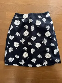 花柄 ネイビー スカート
